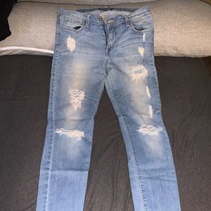 Flying monkey distressed light blue jeans size 30
